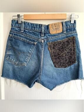 Upcycled Snap Vintage Levi’s Denim Cut Off Shorts